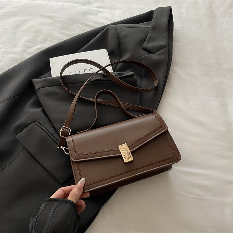 Niche Simple and Fashionable Solid Color Bag Commuter Bag Women's Autumn New Trend Handbag Oblique Span Bag Women