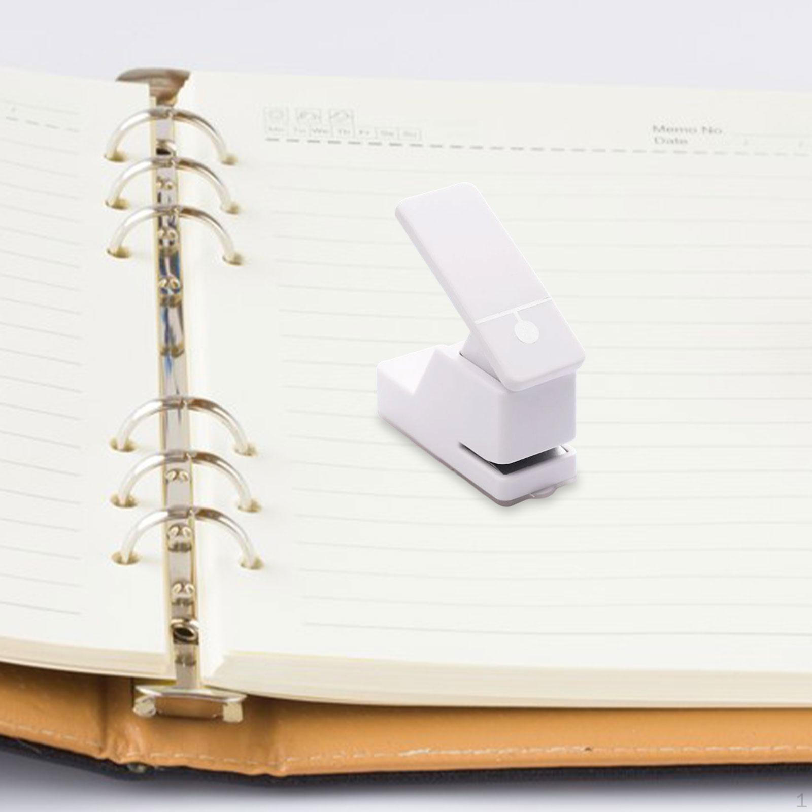 

Hole Punch for Children, Lightweight And Practical, Single Hole, Folders Diaries. White Round Hole