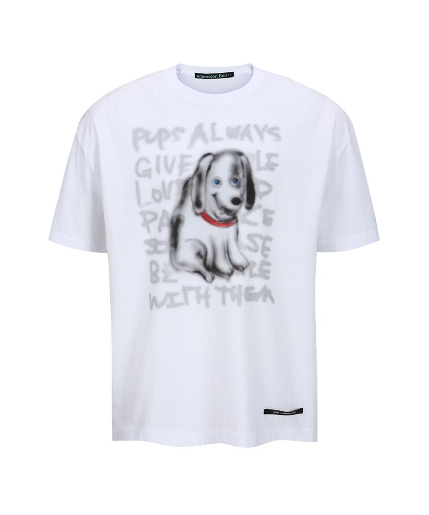 ADSB ANDERSSON BELL (Essential) Unisex Puppy T-Shirt Atb1409U(White)