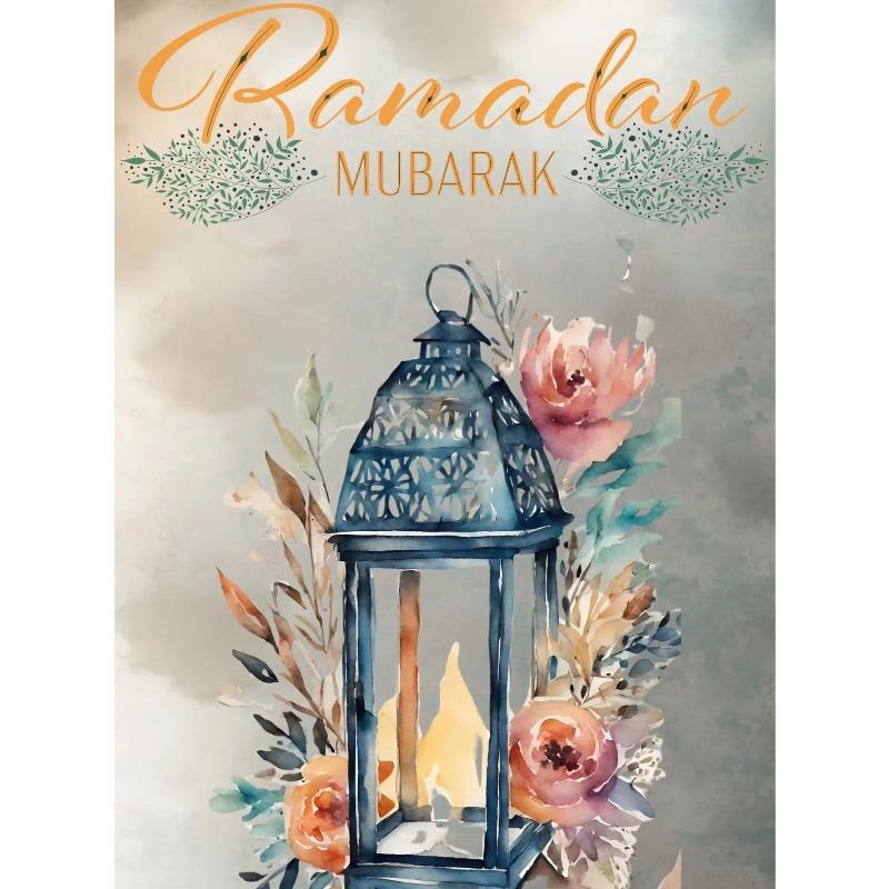 Eid Mubarak Decor Painting Wall Decoration Vanvas Poster Ramadan Print Bedroom Living Room Corridor Decoration Ramadan Gift