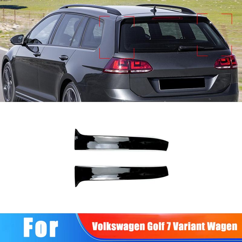 For Volkswagen Golf 7 Variant Wagen 2013- Car Window Trim Lip Spoiler Side Wing Spoiler Car Sticker Modification Accessories