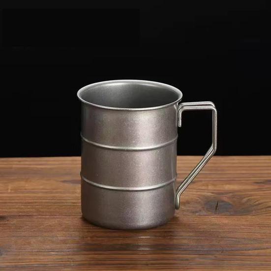 304 Stainless Steel Coffee Cup Portable Travel Mug Water Drinking Tea Tumbler Milk Cup Crafted Cocktail Glass for Work Outdoor School