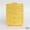 280-300M/Roll Colorful Threads Natural Raffia Straw Yarn For Hand Knitting Crochet Hat Handbag Cushion DIY Basket Material