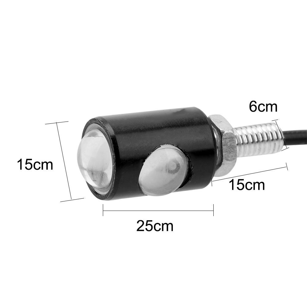 Motorcycle Taillight 1Pair Eagle Eye LED Turn Signal Lamp Motorcycle License Plate Light Universal Turn Indicators