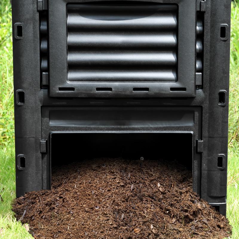 Large Capacity Outdoor Compost Bin for Yard Waste and Lawn Clippings