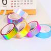 500Cm Holographic Rg Prismatic Glitter Tape Hoops Stick Rhythmic Gymnastics Ring Decoration Fitness Equipment Diy Scrapbooking