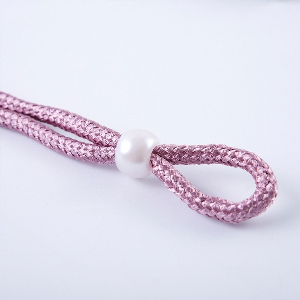 Small Pearl Pearl Curtain Clip With Strap Adjust Length Freely Curtain Holders Exquisite Pull-Out Tie Pearl Rope Home