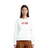 ANTA Variety Training Collection Sweatshirts Women's White Crew Neck Moderate Regular Unisex 162247713-4
