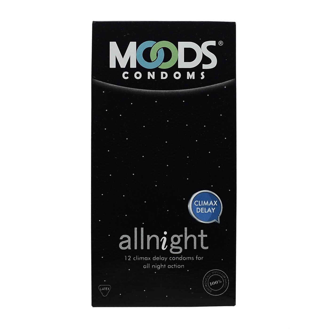 РџСЂРµР·РµСЂРІР°С‚РёРІС‹ В«Р’СЃСЋ РЅРѕС‡СЊВ» (12 С€С‚), Allnight Condoms,  Moods