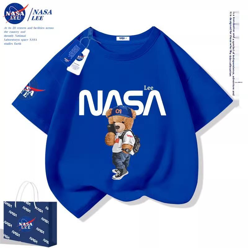 

NASA 2024 Kids Short-Sleeve Pure Cotton Raglan T-Shirt for Boys & Girls - Summer Wear 150 cm