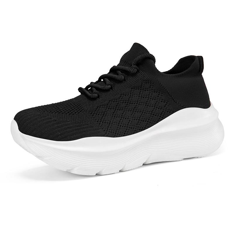 Women's casual sports shoes, the same fly-woven casual sports shoes for men and women, comfortable sports socks and dance shoes 2503