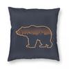 Chicago Illinois Skyline Square Pillowcase Polyester Linen Velvet Creative Zip Decor Throw Pillow Case Car Cushion Case