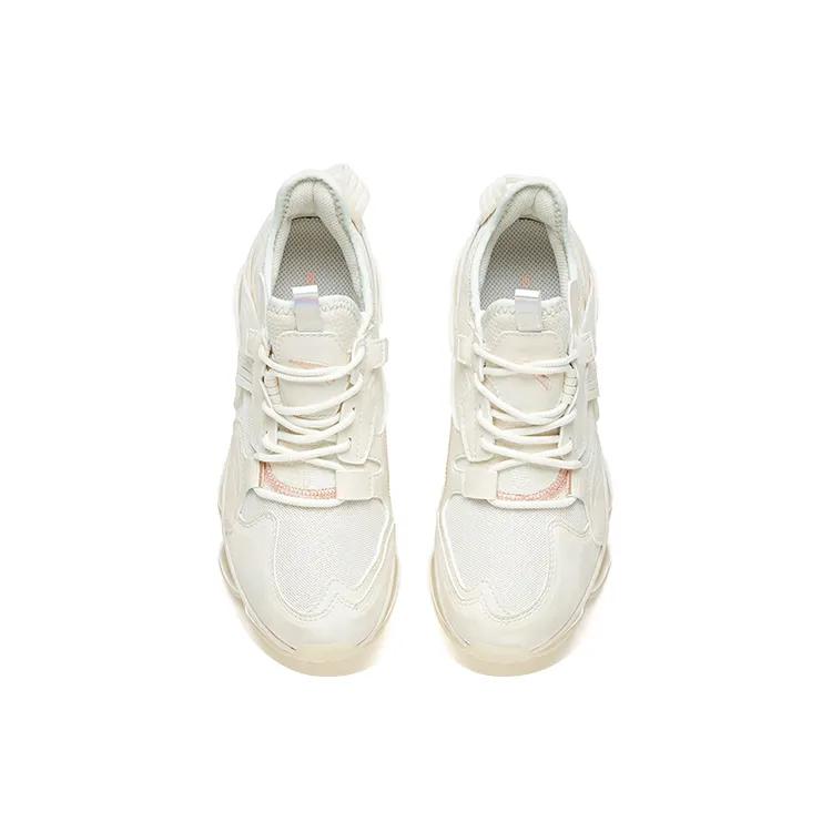 Anta Running Collection Full Length Air Cushion Low top Running Shoes Women's Ivory White (Unisex) Running Shoes 922025556 18