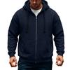 Men's Casual Zip-Up Hoodie Loose Fit Long Sleeve Sweatshirt for Fall Winter