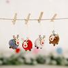 4Pcs Christmas Felt Fawn Pendant Elk Charm Christmas Tree Personalized Hanging Decorations Party Holiday Decor