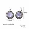 Fashion Boho High Quality Big Drop Earrings for Women Jewelry Carved Vintage Tibetan Silver Round Opal Bohemian Long Earrings