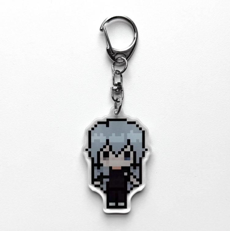 

6Cm Anime Acrylic Keychain for Jjk Gojo Satoru Geto Suguru Pixel Art Character Bag Ornament Gift for Fans Anime Peripheral -3 PCS