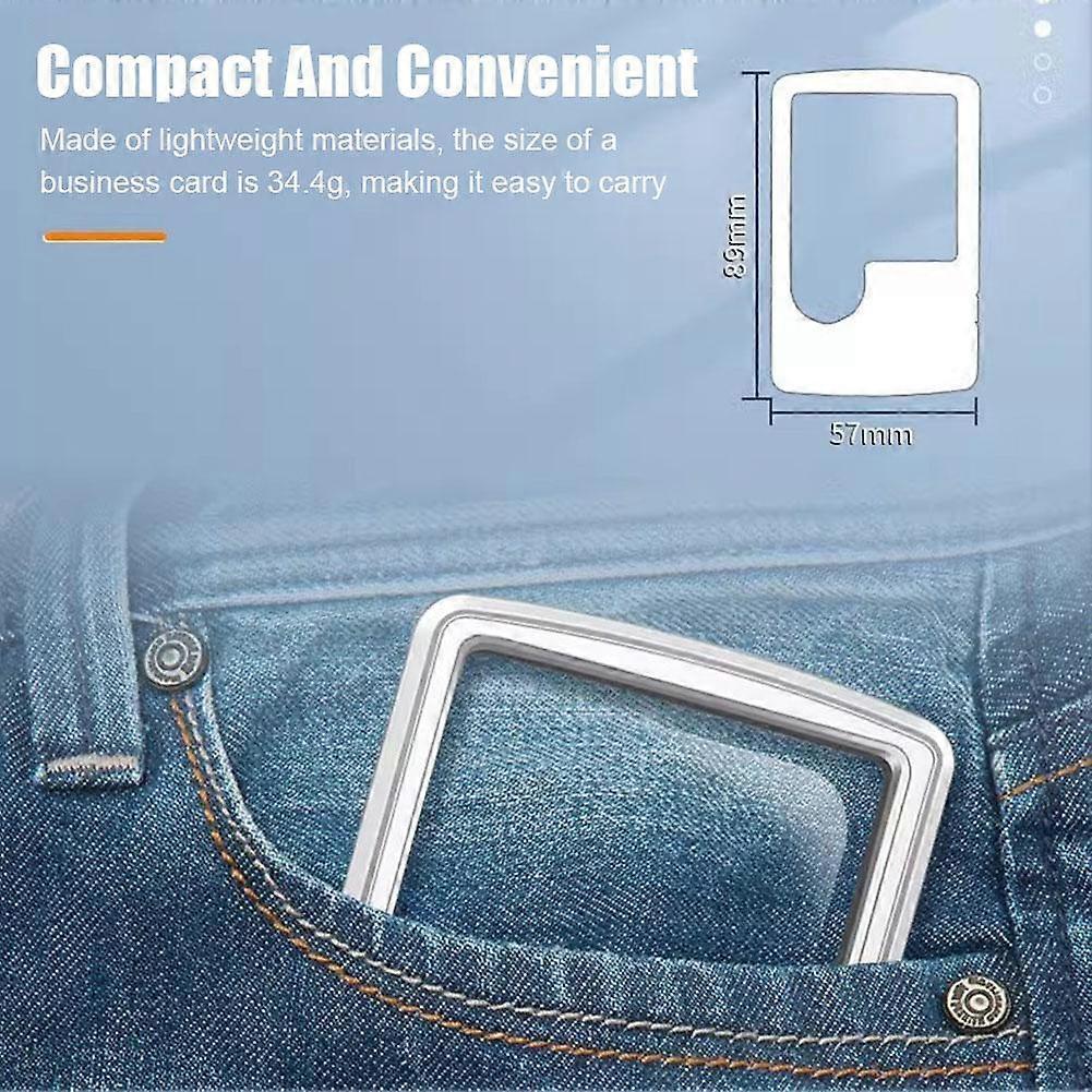 Portable Credit Card Led Magnifier Loupe with Light Magnifying Glass