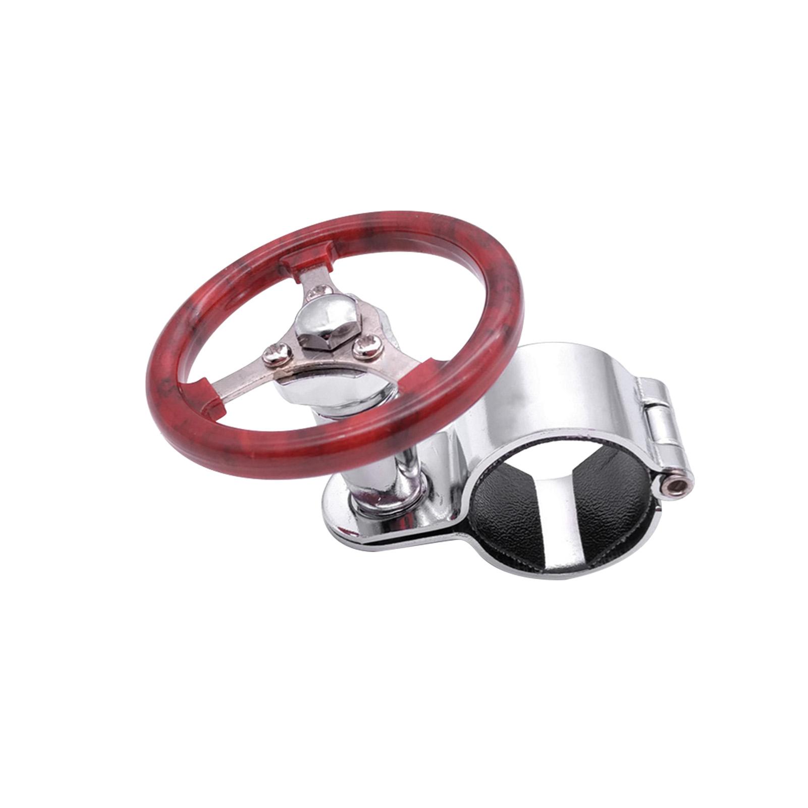 

Противоскользящий руль, автомобильные аксессуары, ручка-спиннер для вождения, поворотный стальной подшипник, инструмент, универсальный помощник ручного управления красное дерево