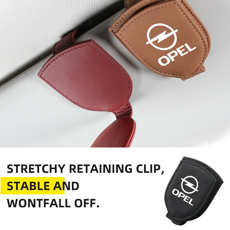 Clip de Almacenamiento para Gafas de Sol, Portagafas para Parasol de Coche para Opel Corsa Astra Insignia Vectra Zafira Meriva Mokka Grandland