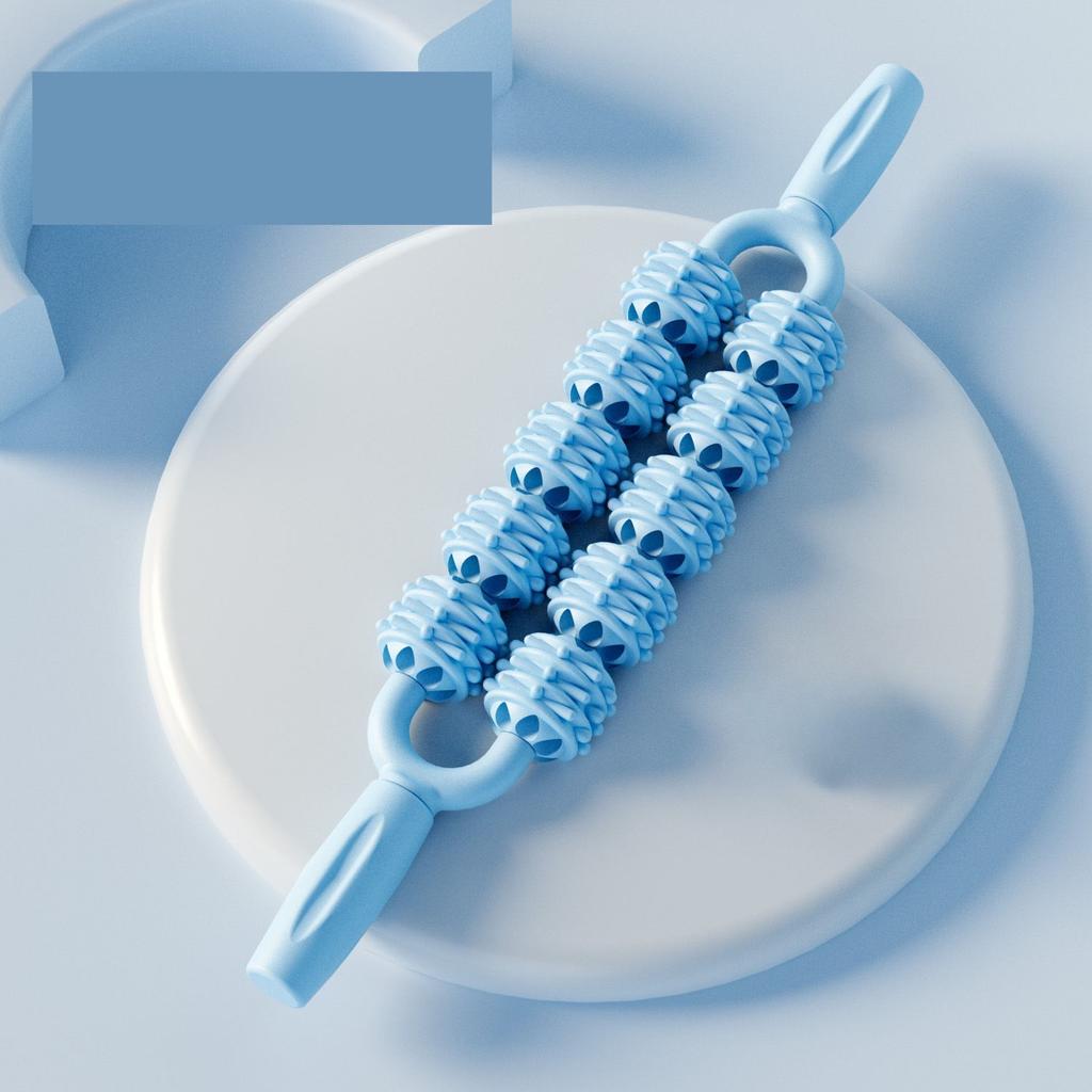 1PC Double Row Massage Stick Yoga Muscle Relaxation Mace Adult Fitness Calf Massage Relaxation Products