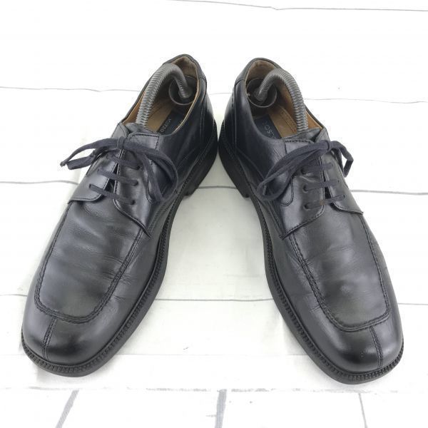 Italy Handmade/BOSTONIAN/Leather U-Tip Dress Shoes/9M/26.5/Black/Business(USED)