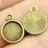Fit Round 12mm Glass Cabochon Base Setting Tray Accessories Parts Men Jewelry New Arrivals Cheap Cute Stuff