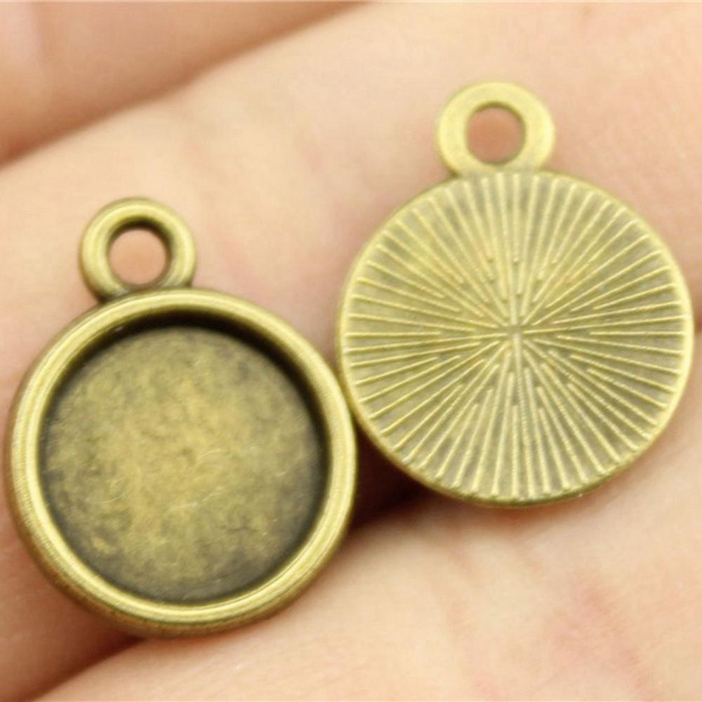 Fit Round 12mm Glass Cabochon Base Setting Tray Accessories Parts Men Jewelry New Arrivals Cheap Cute Stuff