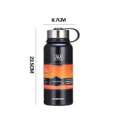 New outdoor sports large-capacity thermos cup Men s office water cup 304 stainless steel portable thermos cup 610ml
