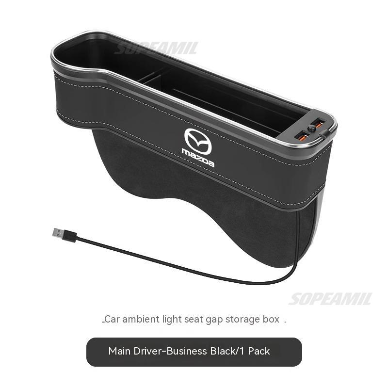 

Mazda 3 5 6 Axela Atenza CX30 CX3 CX5 CX7 CX8CX9 MX5 RX8 BT50 Car Seat Crevice Storage Box USB Charging Seat Gap Slot Cup Holder