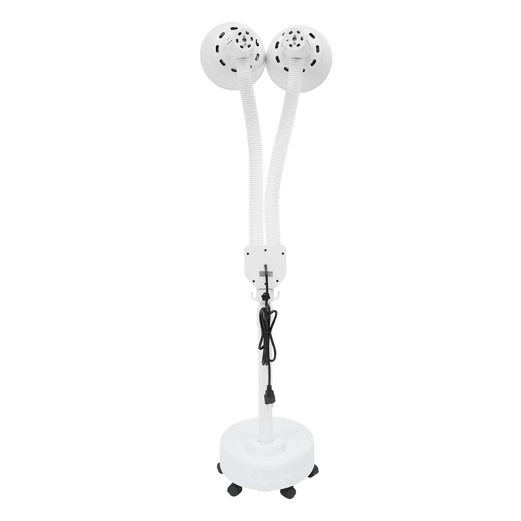 2 Head Infrared Red Heat Light Therapy Phototherapy Lamp 275W 110V Pain Red Light Standing Relief Floor Stand Beauty