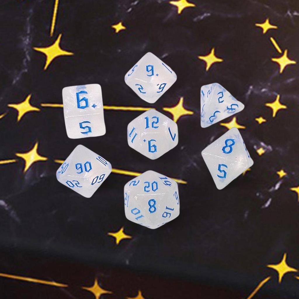 7Pcs Polyhedral Dices Set Table Game for Role Playing Family Gathering Party Favors