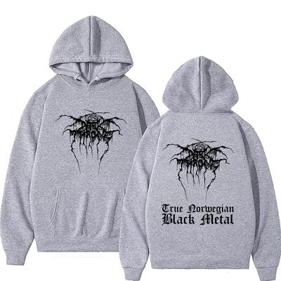 Vintage Darkthrone True Norwegian Black Metal Hoodie Mayhem Pullover Men Women Classic Death Black Metal Rock Sweatshirt