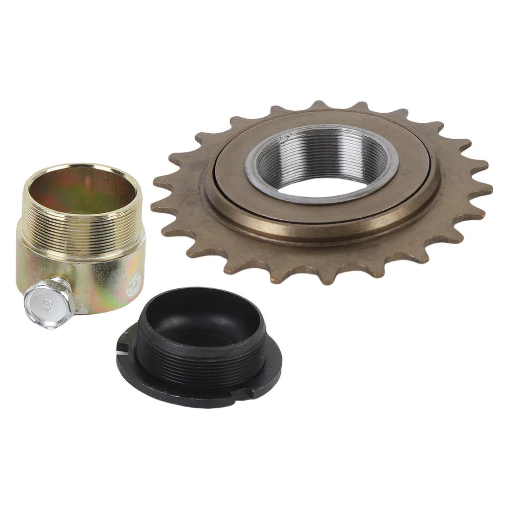 22T Bike Freewheel with 30mm Adapter Connector Bicycle Freewheel Adapter Kit for Electric Tricycle