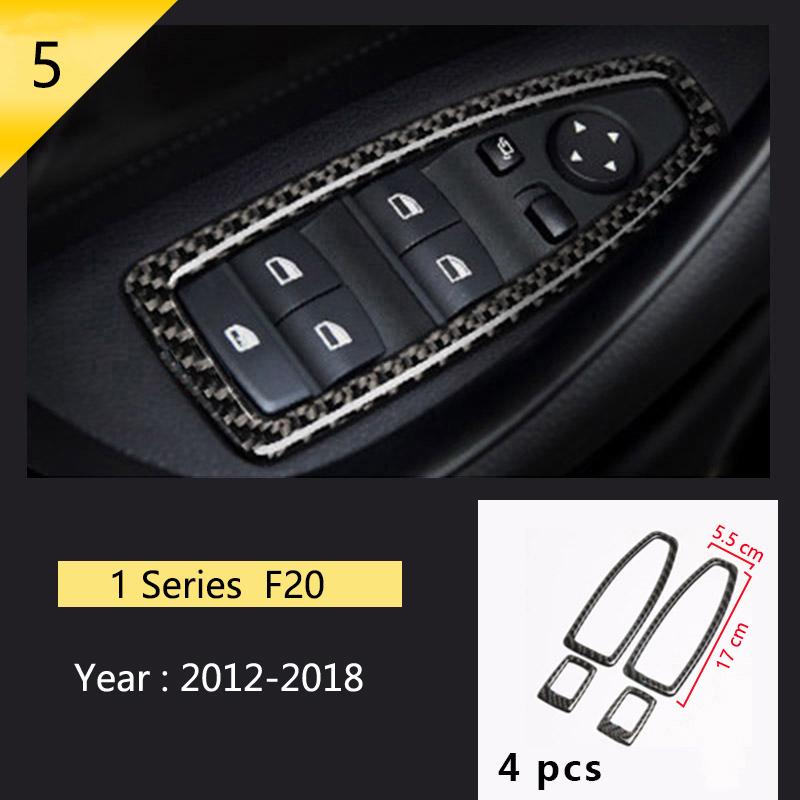For BMW 1 2 Series F20 F21 F22 F23 Carbon fiber Car Control CD Panel Cover Trim Air conditioning Outlet Frame Decoration Sticker LNYCP1