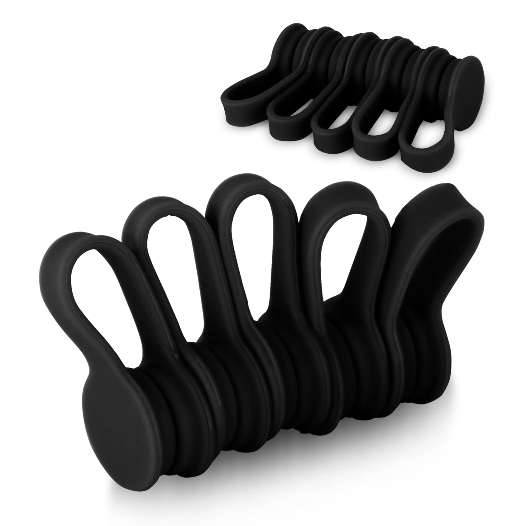 Cable Clips Cable Holders Black New Magnetic Cord Clips Cord Holders Cord Hooks Magnetic Retractable Cord Management USB Cable Earphone Cable чёрный