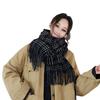 New Scarf for Women In Winter Warm and Versatile  Couples and Students Simple Korean Style High Grade Imitation Cashmere Scarf