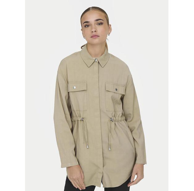 

Демисезонная куртка ONLY Nadine 15308614 бежевого цвета, стандартного кроя XS