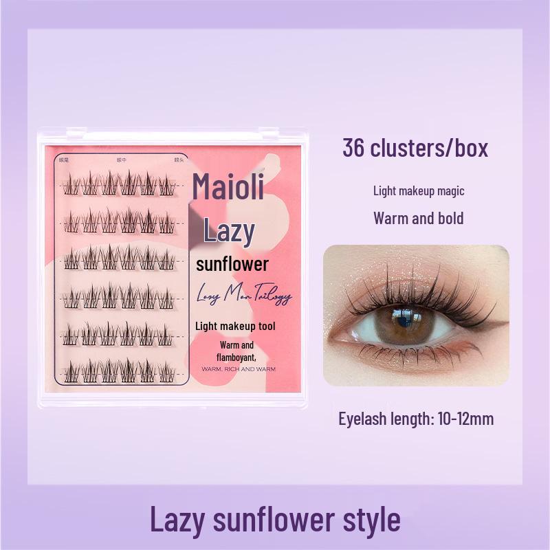 

Maioli Lazy Trilogy False Eyelashes - Natural Sunflower Double-Pointed Wheat Ear Design