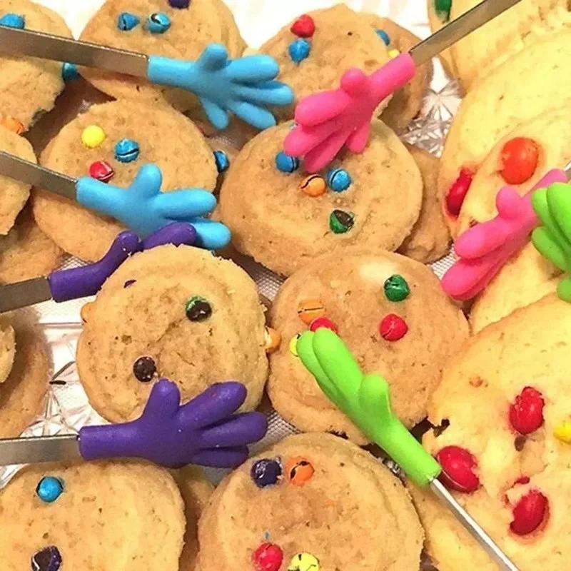 2025 Mini Lebensmittel Handheld Clip Kreative Tägliche Küchenwerkzeuge Edelstahlgriff Silikon Mini Lebensmittel Handheld Clip