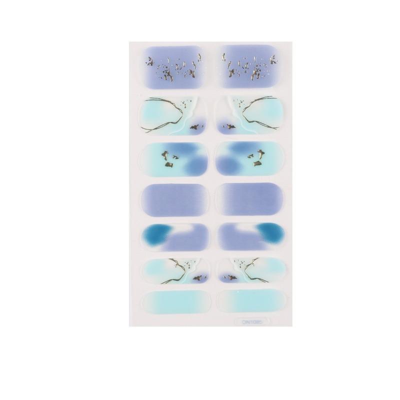Nail Art No-bake Nail Stickers Full Stickers, 14-finger No-bake Gel Nail Stickers, Nail Art Full Stickers