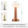 Retro Metal Barbell Desk Lamp - Touch-Control, Dimmable, Three-Color Light for Creative Spaces