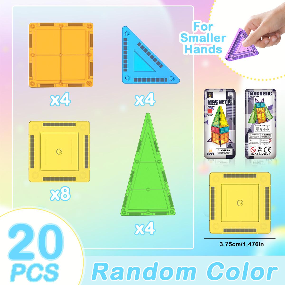 

3.75Cm Color Window Iron Box Mini Magnetic Sheet Building Block Educational Magnetic Toy Children S Travel Magnetic Set