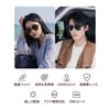 [Kumo Shade] Men's Sunglasses, Ultra-lightweight Frame, PC Polarized Gray Lenses, Back-coated ORA UV400, Saddle-shaped Nose Pads, Suitable for