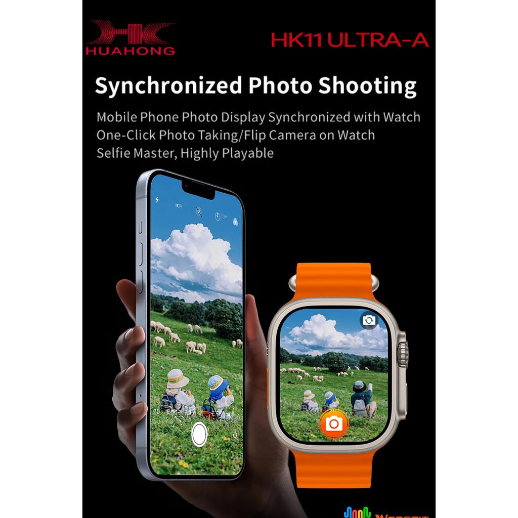 2024 Nowy HK11 ULTRA-A Smartwatch z ekranem Amoled Lokalny Album Muzyczny NFC TWS Smartwatch dla Mężczyzn i Kobiet