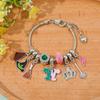 Diy Evil Witch Charm Bracelet With Zinc Alloy Pendant For Unisex Fashion Jewelry