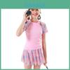 Costume da bagno per bambina in tessuto poliestere per sport acquatici e giochi in piscina