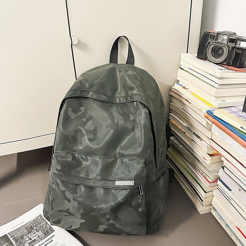 Retro High-end Backpack Women's New Leisure Travel Backpack Men's Large-capacity College Student Schoolbag