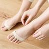 High Heels Socks Insole Forefoot Pain-proof Thick Half Palm Pad Invisible Female Five Toe Half Socks Boat