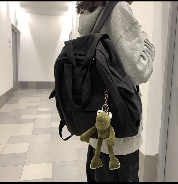 Korean Style Women's Backpack: Trendy, Multi-purpose, Large Capacity Nylon Shoulder Bag for College and Travel